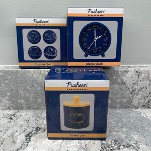 Pusheen Box Celestial Bundle Alarm Clock Coaster Set Trinket Jar Fall 2020 NIB